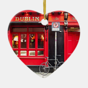 Ornamento De Cerâmica Bar vermelho de Dublin