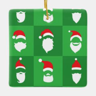 Ornamento De Cerâmica Barba de Papai Noel
