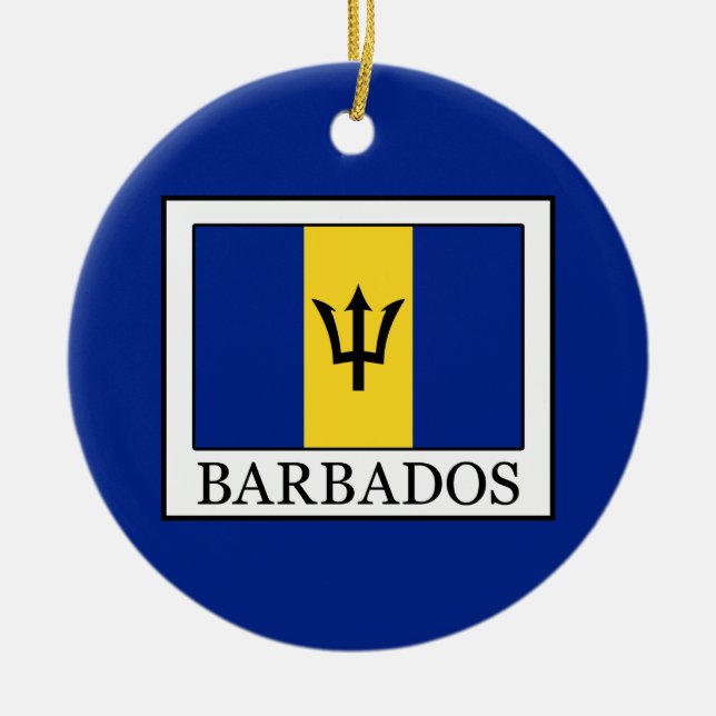 Ornamento De Cerâmica Barbados (Frente)