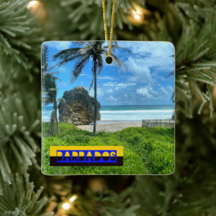Ornamento De Cerâmica Barbados - Praia da lavagem de gado