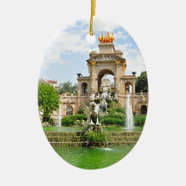 Ornamento De Cerâmica Barcelona (Frente)