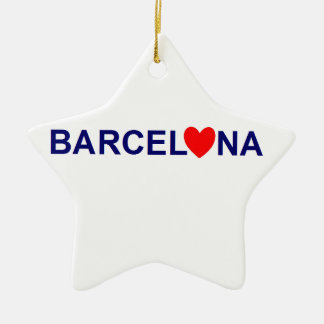 Ornamento De Cerâmica Barcelona love