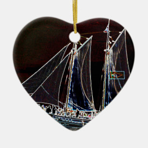 Ornamento De Cerâmica Barco à Vela- Fotografia Abstrata