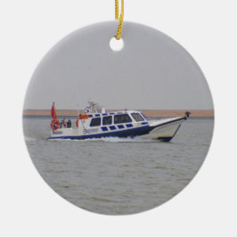 Ornamento De Cerâmica Barco de Segurança