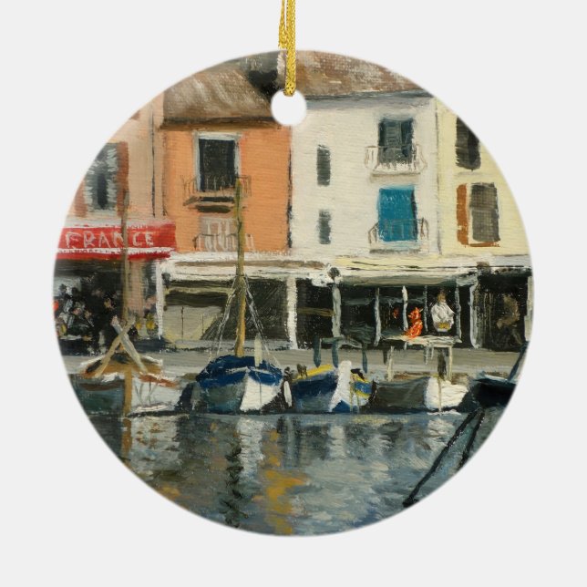 Ornamento De Cerâmica Barcos Cassis Provença (Traseira)