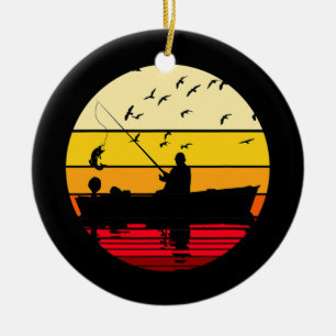 Ornamento De Cerâmica Barcos De Pesca Pescadores De Peixes De Passagem L