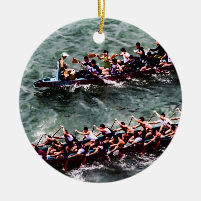 Ornamento De Cerâmica Barcos Dragões e1 (Frente)