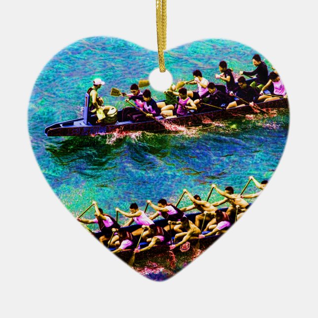 Ornamento De Cerâmica Barcos Dragões e2 (Frente)