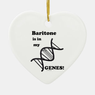 Ornamento De Cerâmica Baritone Está Em Meus Genes