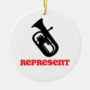 Ornamento De Cerâmica Baritone Representa