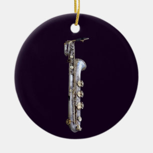 Ornamento De Cerâmica Baritone Saxofone