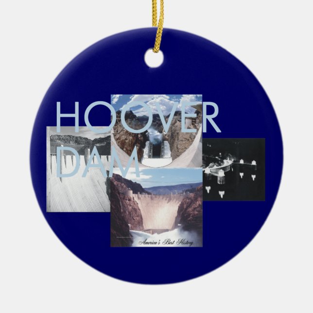 Ornamento De Cerâmica Barragem Hoover de ABH (Frente)