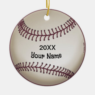Ornamento De Cerâmica Baseball
