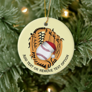 Ornamento De Cerâmica Basebol, Luvas, Presentes de Natal de Tacos