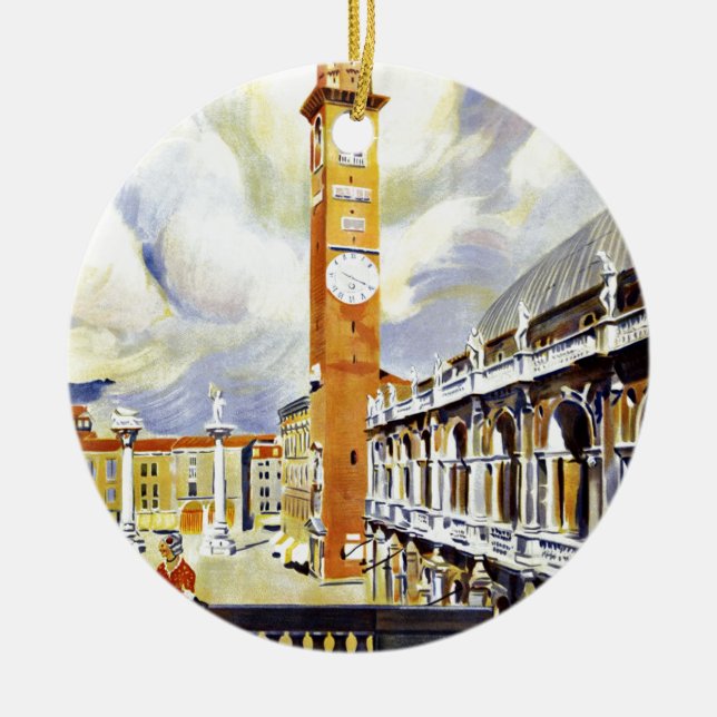 Ornamento De Cerâmica Basílica Palladiana de Vicenza Italia (Frente)