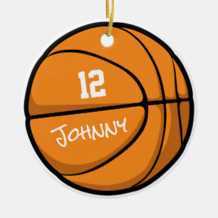 Ornamento De Cerâmica BASKETBALL Personalized Player Ornament