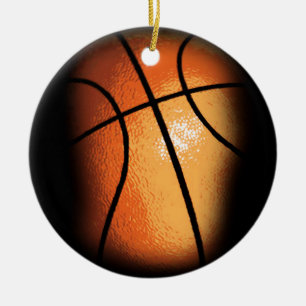 Ornamento De Cerâmica Basquete