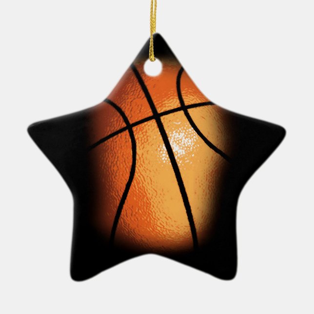 Ornamento De Cerâmica Basquete (Frente)