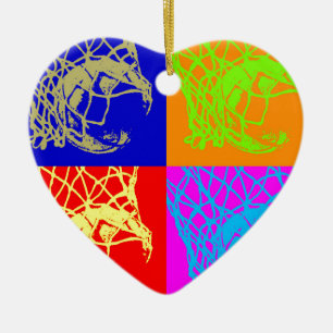 Ornamento De Cerâmica Basquete de pop