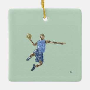 Ornamento De Cerâmica #Basquete #Salto