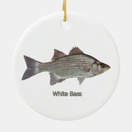 Ornamento De Cerâmica Bass Branco