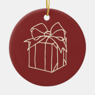 Ornamento De Cerâmica Basta Coleção de Natal - Presente