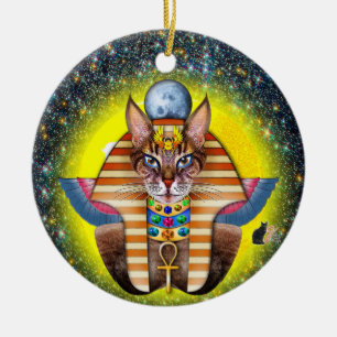 Ornamento De Cerâmica Bastet
