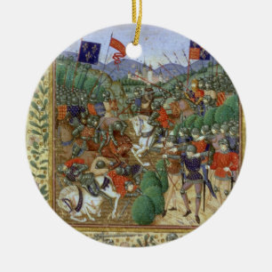 Ornamento De Cerâmica Batalha de Agincourt, o 25 de outubro de 1415 (w/c