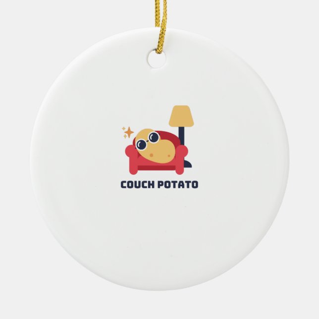 Ornamento De Cerâmica Batata de sofá (Frente)