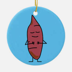 Ornamento De Cerâmica Batatas dos Yams do Yam da batata doce happybaked