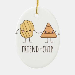 Ornamento De Cerâmica Batatas fritas de batatas fritas fritas