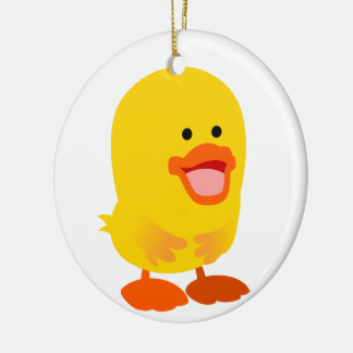 Ornamento De Cerâmica Batida de Cartoon Bonita Inocente