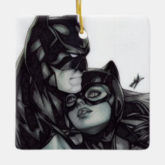 Ornamento De Cerâmica Batman & Catwoman ~ Bruce wayne & Selina Kyle