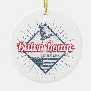 Ornamento De Cerâmica Baton Rouge City Louisiana EUA