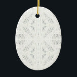 Ornamento De Cerâmica BATTENBURG LACE Cerâmica Oval Ornament<br><div class="desc">O design neste ornamento oval cerâmico BATTENBURG LACE é um detalhe cortado de um dos meus desenhos originais de lápis coloridos, digitalmente multiplicado. A arte está de ambos os lados. * Ornamentos não são apenas para a árvore. Segure isso de uma maçaneta ou de outro lugar para uma decoração diária....</div>
