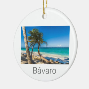 Ornamento De Cerâmica Bavaro Beach Caribe República Dominicana Souvenir