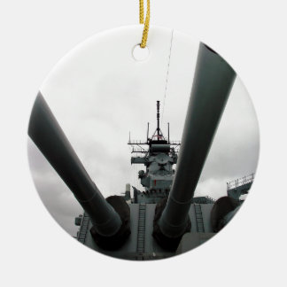 Ornamento De Cerâmica BB-62 navio de guerra New-jersey