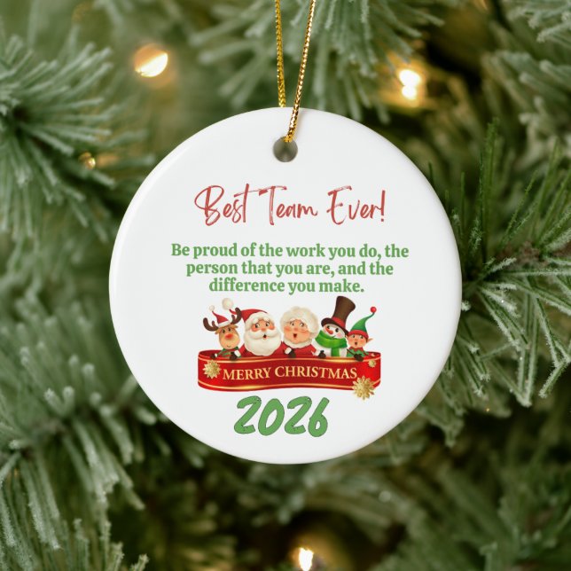 Ornamento De Cerâmica Be Proud Of The Work You Do Coworker (Árvore)