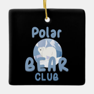 Ornamento De Cerâmica Bear Lover | Cute Polar Bear Club