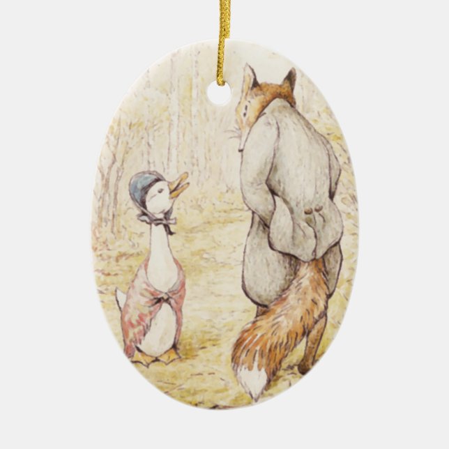 Ornamento De Cerâmica Beatrix Potter Ornament (Frente)
