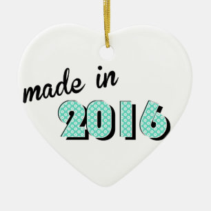 Ornamento De Cerâmica Bebê Feito Em 2016