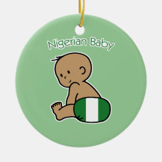Ornamento De Cerâmica Bebê nigeriano