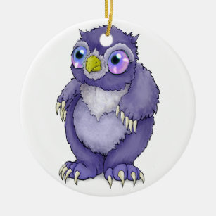 Ornamento De Cerâmica Bebê Owlbear