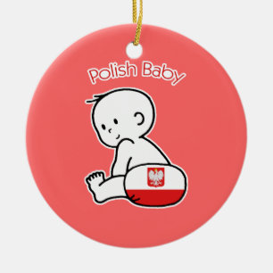 Ornamento De Cerâmica Bebê polonês