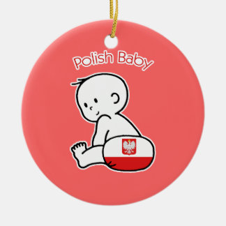 Ornamento De Cerâmica Bebê polonês
