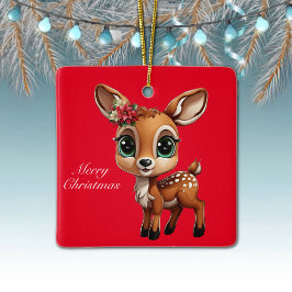Ornamento De Cerâmica Bebê Veado, Corça, Cerva 🦌 🎄Feliz Natal