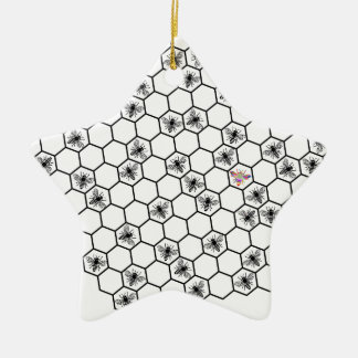 Ornamento De Cerâmica bee different bees biene wabe imker honey