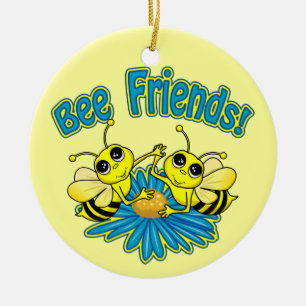 Ornamento De Cerâmica Bee Friends