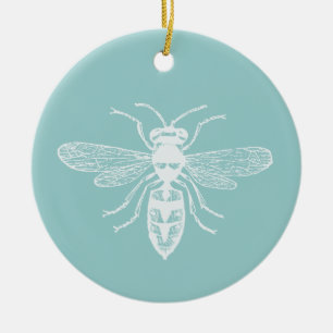 Ornamento De Cerâmica Bee Happy
