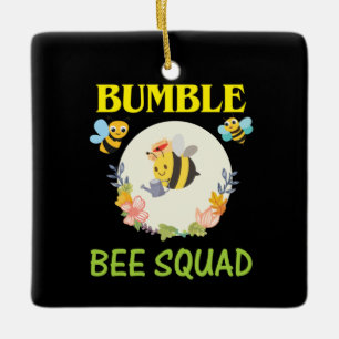 Ornamento De Cerâmica Beekeeper Art Bumble Bee Squad